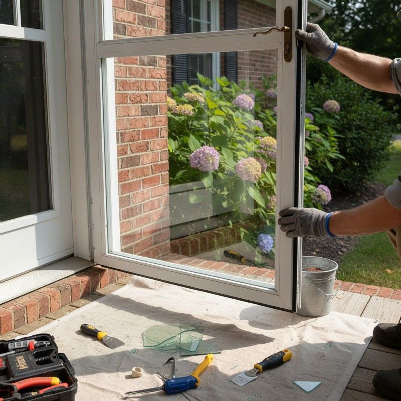 Storm Door Repair detail